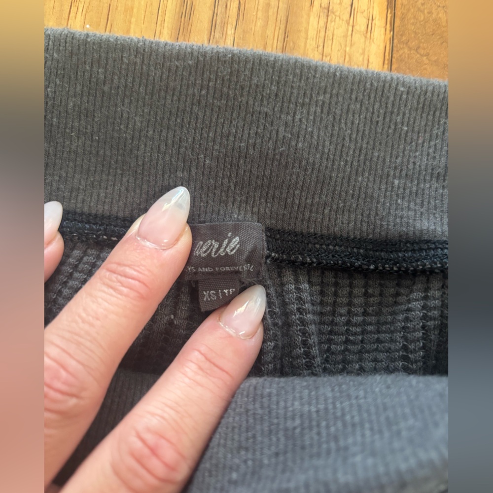 Aerie Women’s Waffle Knit Sweatpants | Size XS | Gray - Picture 3 of 3